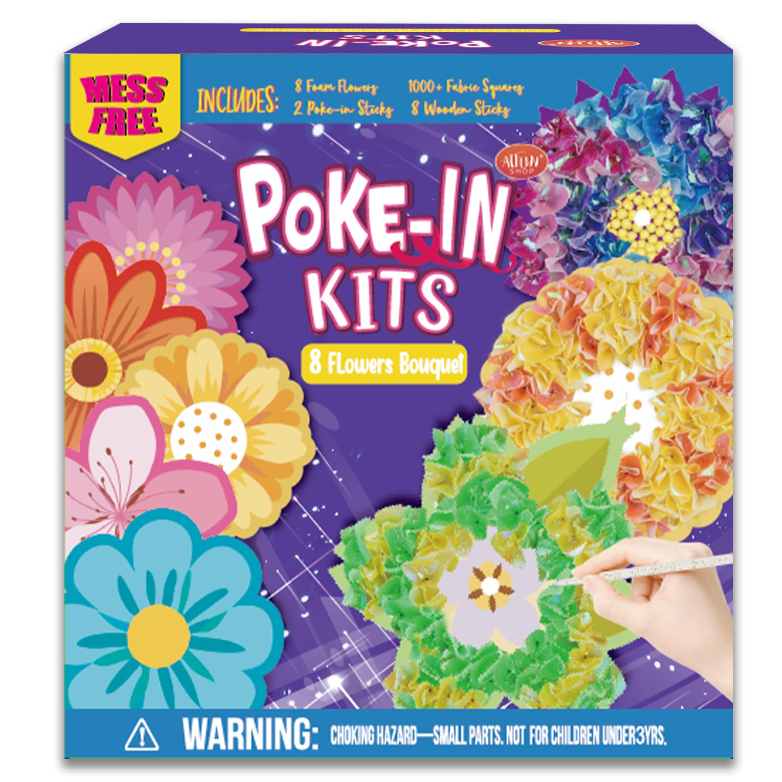 Amazon.com: ATFUNSHOP 8 Packs Poke in Crafts Art Kits Flower